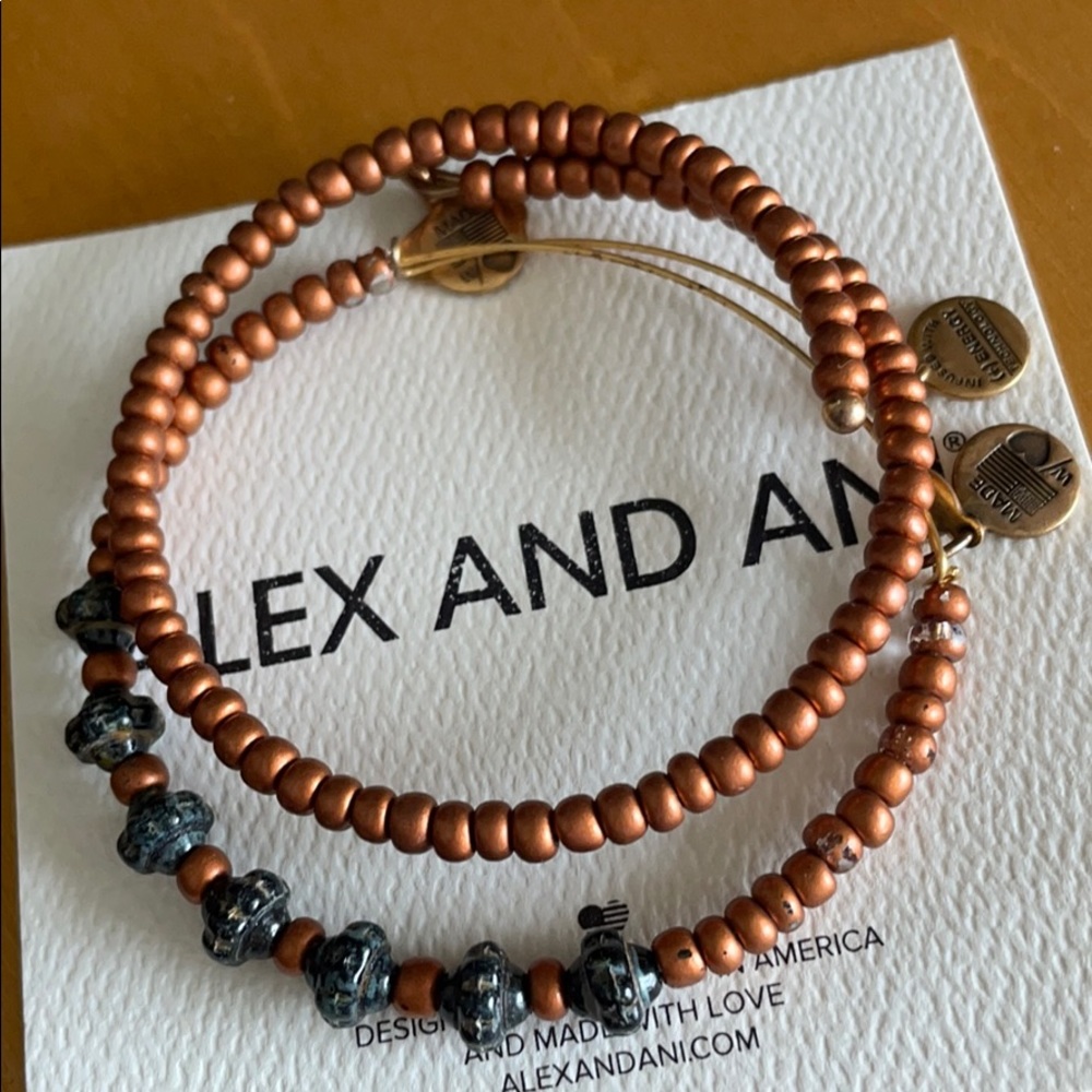 Alex and Ani vintage beaded bracelets